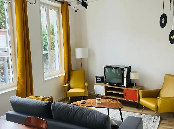 Le Vintage 70's, 4 A 6 Pers, Centre-ville Lägenhet Boulogne-sur-Mer